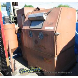 Used-Zero-Used Zero Blast-N-Peen Blast Cabinet W/ Dust Collector-220-1-9-900 R/DF-5513