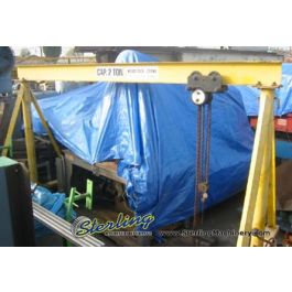 Used-Woodstock & Chester-Woodstock H FrameTrolley & Chester Pull Chain Hoist-AM-7675