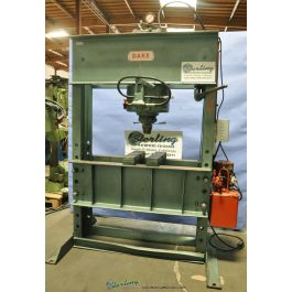 Used-DAKE-Used Dake Hydraulic H Frame Press-125H-A2129