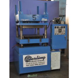 Used-TETREHEDRON & ASSOCIATES-Used Tetrahedron 4 Post Air Hydraulic Press (Up Acting) Laminating Press-MTP24-A2558