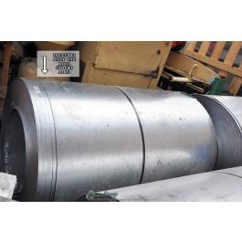 Used-Galvanized Sheet Metal Roll ($0.18 per pound)-24 GA.-A3853