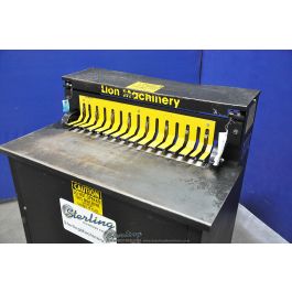 Used-LION-Used Lion Pneumatic Close End Cleat folder-M-30CF-A-A4084
