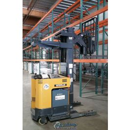 Used-Caterpillar-Used Caterpillar Electric Reach Forklft With 110V Charger And Scale-NRR35P-A4098