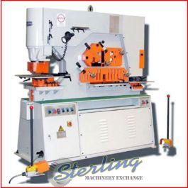 New-U.S. Industrial-Brand New U.S. Industrial Hydraulic Ironworker with Dual Operator Stations-USHI-125T-DO-XT-SMUSHI125TDOXT