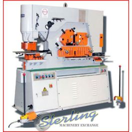 New-U.S. Industrial-Brand New U.S. Industrial Hydraulic Ironworker with Dual Operator Stations-USHI-125T-DO-SMUSHI125TDO