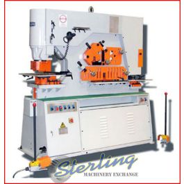 New-U.S. Industrial-Brand New U.S. Industrial Hydraulic Ironworker with Dual Operator Stations-USHI-155T-DO-SMUSHI155TDO