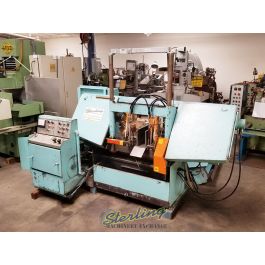 Used-W.F. Wells-Used W.F. Wells Automatic Horizontal Bandsaw (Twin Post Design)-F-15-A4890