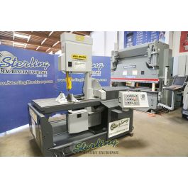 Used-HYDMECH-Used Hyd-Mech Vertical Bandsaw Tilting Head Miter Cutting-V-18 SERIES 2-A5850