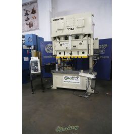 Used-KOMATSU-Used Komatsu OBW Single Action 2-Point Crankless Press, C Frame Stationary Punch Press-OBW110-2-A6635