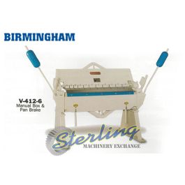 New-Birmingham-Brand New Birmingham Box & Pan Manual Finger Brake-V-812-6-SMV8126