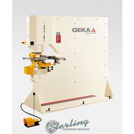 New-Geka-Brand New Geka Puma Series Hydraulic (Deep Throat) Ironworker Single End Punch with 5 Power Settings-PUMA 110SD-SMPUMA110SD