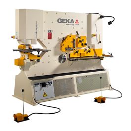 Used-Geka-BRAND NEW GEKA DUAL CYLINDER HYDRAULIC IRONWORKER-HYDRACROP 165S-A5283