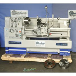 New-Birmingham-Brand New Birmingham Gap Bed Engine Lathe (Geared Head) -YCL-1640-SMYCL1640