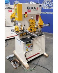 New-Geka-Brand New Geka Single Cylinder Hydraulic Ironworker-BENDICROP 50-SMBENDICROP50-01