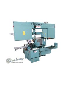 New-W.F. Wells-Brand New W.F. Wells CNC Fully Automatic with Shuttle Type Barfeed Horizontal Twin Post Band Saw-H-2024HA-CNC-SMH2024HACNC-01