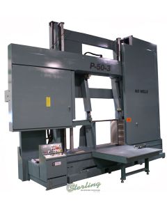 New-W.F. Wells-Brand New W.F. Wells Semi-Automatic Hydraulic Horizontal Large Capacity Twin Post Bandsaw-P-50-3-SMP503-01