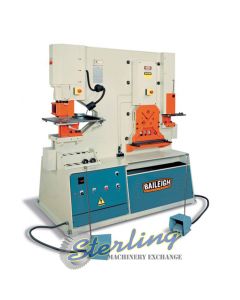 New-Baileigh-Brand New Baileigh Dual Operator 95 Ton 5 Station Ironworker-SW-95-BA9-1007865-SMSW95-01