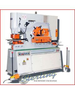 New-U.S. Industrial-Brand New U.S. Industrial Hydraulic Ironworker with Dual Operator Stations-USHI-125T-DO-XT-SMUSHI125TDOXT-01