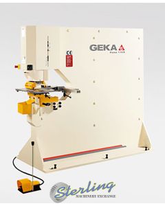 New-Geka-Brand New Geka Puma Series Hydraulic (Deep Throat) Ironworker Single End Punch with 5 Power Settings-PUMA 110SD-SMPUMA110SD-01