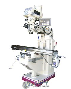 New-GMC-Brand New GMC Manual Variable Speed Knee Type Vertical Milling Machine with DRO-GMM-1054VPKG-SMGMM1054VPKG-01