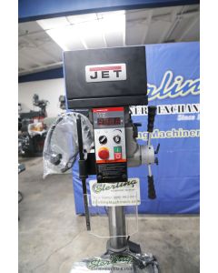 New-Jet-Brand New Jet Industrial Drill With Electronic Variable Speed and Power Downfeed (1 Phase, 110v)-JDPE-20EVS-PDF-SMJDPE20EVSPDF-01