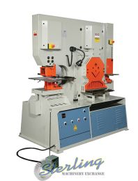 New-Baileigh-Brand New Baileigh Dual Operator 132 Ton 5 Station Ironworker-SW-132-SMSW132-01