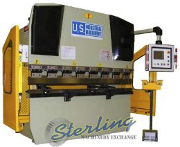 New-U.S. Industrial-Brand New U.S. Industrial Hydraulic Press Brake with Front Operated Power Back Gauge & Power Ram Adjust-USHB250-13HM-SMUSHB25013HM-01