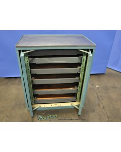 Used-Used Heavy Duty Parts Cabinet With Swing Out Drawers-A3008-01