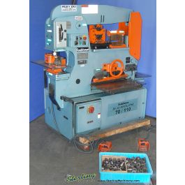Used-Scotchman-Scotchman Hydraulic Iron Worker (Dual Operator)-D.O. 70/110- 24M-9426
