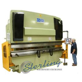 New-U.S. Industrial-Brand New U.S. Industrial Hydraulic Press Brake with Front Operated Power Back Gauge & Power Ram Adjust-USHB330-13HM-SMUSHB33013HM