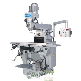 New-Sharp-Brand New Sharp VH-25-DVS Vertical/Horizontal Knee Milling Machine-VH-25-DVS-VH-25-DVS-SMVH25DVS