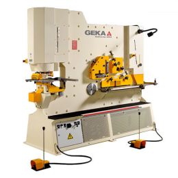 New-Geka-Brand New Geka Dual Cylinder Hydraulic (Deep Throat) Ironworker-HYDRACROP 220SD-SMHYDRACROP220SD-01